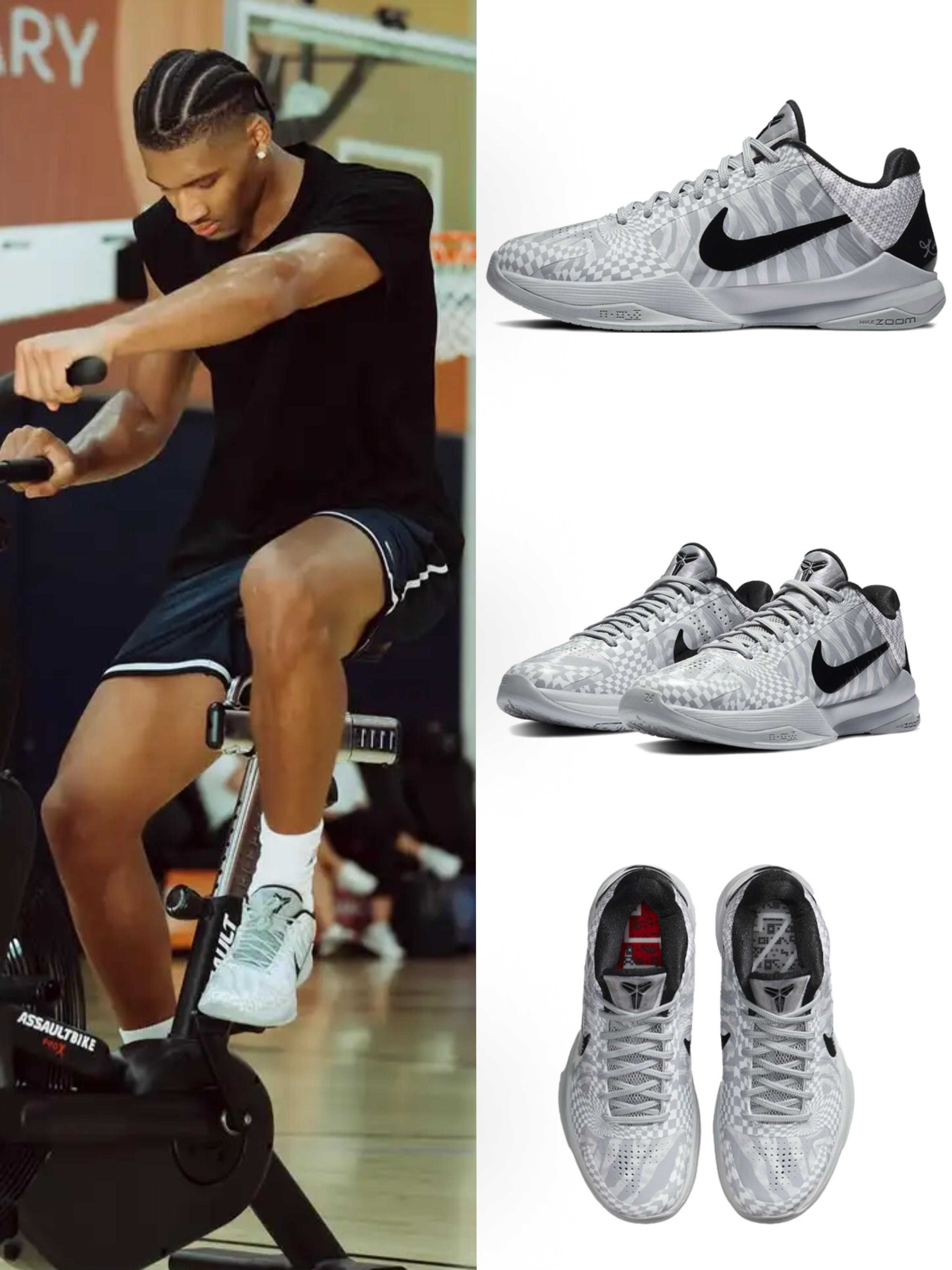 谢登夏普训练上脚kobe5 protro“zebra”